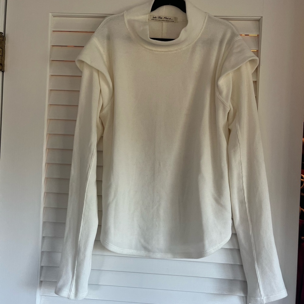 We The Free White Knit Top XS